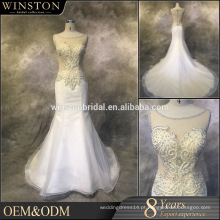 OEM factory drop cintura casamento vestido